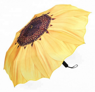 Automatic Umbrellas, Windproof Compact Folding Umbrellas with Anti-Slip Rubberized Grip, for Business and Travels or Summer Wedd